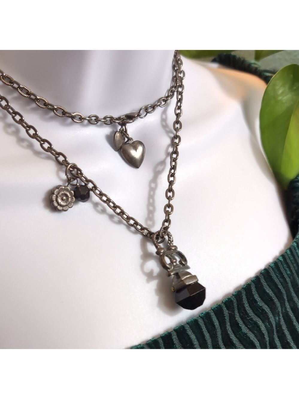Dark Renaissance Black Stone Style Necklace